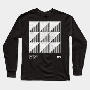 Slowdive / Souvlaki / Minimal Graphic Design Tribute Long Sleeve T-Shirt